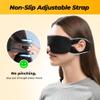 CROUVM 30 Pack Party Game Blindfolds, Disposable Blackout Sleep Masks Bulk for Men Women, Light Blocking Eye Mask for Team Building Adult Kids Activities Travel Sleeping view 4