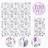 100Pcs Floral Guest Napkins Purple Lavender Flower Paper Napkins Watercolor Decorative Hand Towel Napkin for Bathroom Birthday Bridal Baby Shower Wedding view 2