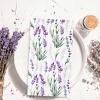 100Pcs Floral Guest Napkins Purple Lavender Flower Paper Napkins Watercolor Decorative Hand Towel Napkin for Bathroom Birthday Bridal Baby Shower Wedding view 3