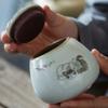 Funeral Urn,Cremation Ashes Urns for Pet,Ceramic New Urn Memorial for Human Cat Dog Beautiful, 998cm,B (E) view 2