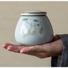 Funeral Urn,Cremation Ashes Urns for Pet,Ceramic New Urn Memorial for Human Cat Dog Beautiful, 998cm,B (E) view 3