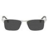 bullabulling Transition Photochromic Bifocal Reading Glasses for Mens and Womens,Square Clear UV Protection Sunglasses Readers (silver, 1.25, x) view 2