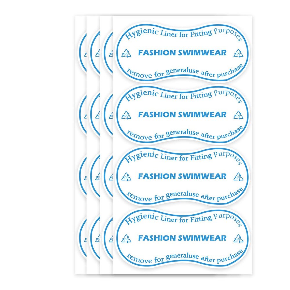 Adhesive Protective Hygiene Try On Stickers for Swimwear,Swimsuits and Lingerie 4x2 inch Panty Liner/Barrier(Pack-100)
