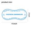 Adhesive Protective Hygiene Try On Stickers for Swimwear,Swimsuits and Lingerie 4x2 inch Panty Liner/Barrier(Pack-100) view 2