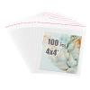 Egofine Self Sealing Cellophane Bags 100 PCS Clear Resealable Sleeves Bags for 4x4 Photo Mats (Bag Size: 4.33x4.33 inches for 4x4 Mats) view 1