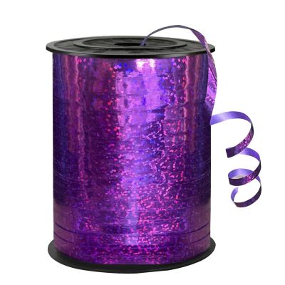 500 Yards Purple Shiny Curling Ribbon for Halloween, Gift Wrapping, Balloon String, Parties, Crafts, and Decoration