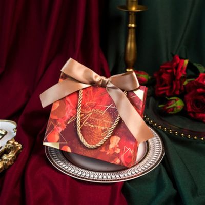 10Pcs/lot Red Grey Pink Marble Printed Candy Bag Box for Favor Gift Decoration/Event Party Supplies/Wedding Favours Gift Boxes Party Festival (Color : C, Gift Bag Size : 50pcs)