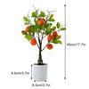 DCQRY 1pcs Simulation Plant Bonsai Fruit Bonsai with Plastic Pot Simulation Lemon/Orange/Pomegranate Bonsai Creative Indoor Decoration Artificial Greenery(#2) view 2