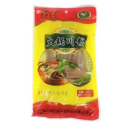 Authentic Sichuan Noodles in Hot Pot: Kuanfen, Chinese Extra Wide Vermicelli, versatile glass noodles. Chinese Extra Wide Vermicelli, Gluten-free, Vegan, Kosher, Hot Pot Noodles for Japchae Dish and Soup. (Hot Pot Szechuan Noodles )