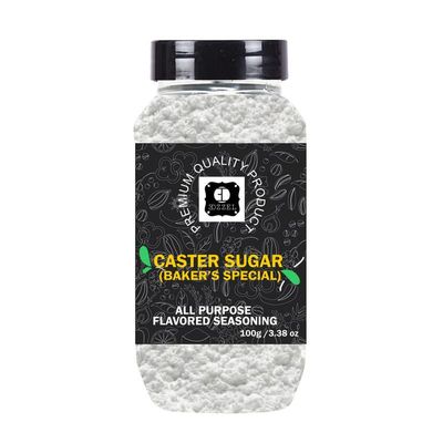 EDZZEL Premium Quality Indian Organic Caster Sugar (BakerS Special) Plant Based, Vegan, Gluten Free-100 GRAM Box (Set Of 2)