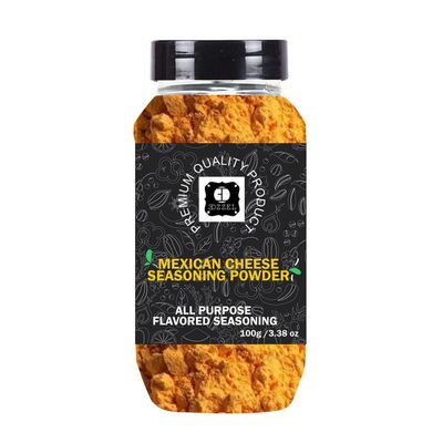 EDZZELPremium Quality Indian Organic Mexican Cheese Seasoning Powder Plant Based, Vegan, Gluten Free-100 GRAM Box (Set Of 2)