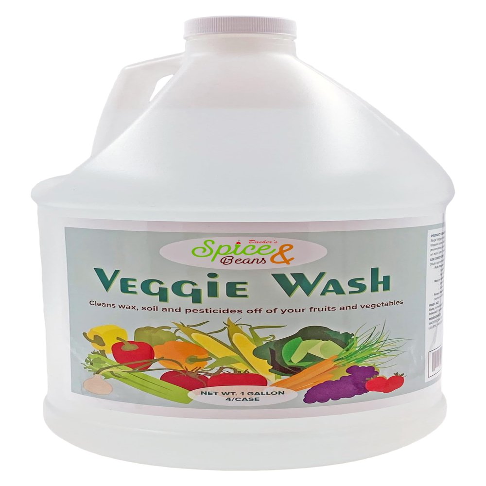 DASHER'S SPICE & BEANS Fruit and Vegetable Wash Concentrate 1 Gallon