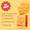 Popsmith Oh Sooo Buttery Pre-Measured Popcorn Kits - Pack of 25-4-oz Buttery Popcorn Kits with Butter Flavored Coconut Oil & Buttery Popcorn Salt. Authentic Movie Theater Flavor view 2