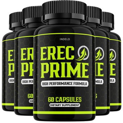 (5 Pack) ErecPrime Pills for Men, Erec Prime High Performance Supplements, Erec Prime Advanced Formula, ErecPrime Reviews, ErecPrime24 (300 Capsules)
