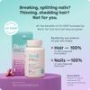 Biosil Advanced Hair + Nail Care - Growth Vitamins for Women - Strengthen & Thicken Strands - 30 Capsules - Patented ch-OSA - 15-Day Supply view 2