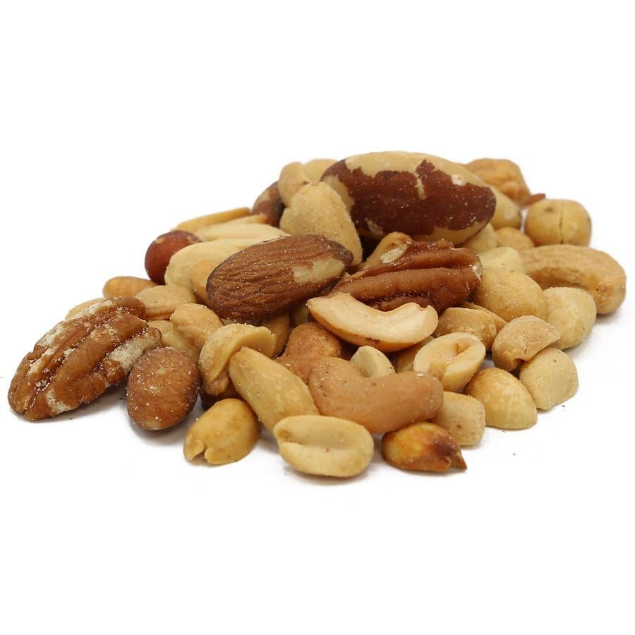 C.J. Dannemiller Mixed Nuts, Party Mix, Bulk 30 Pound Box, Roasted & Salted, Includes Peanuts, Cashews, Almonds, Pecans, Brazils