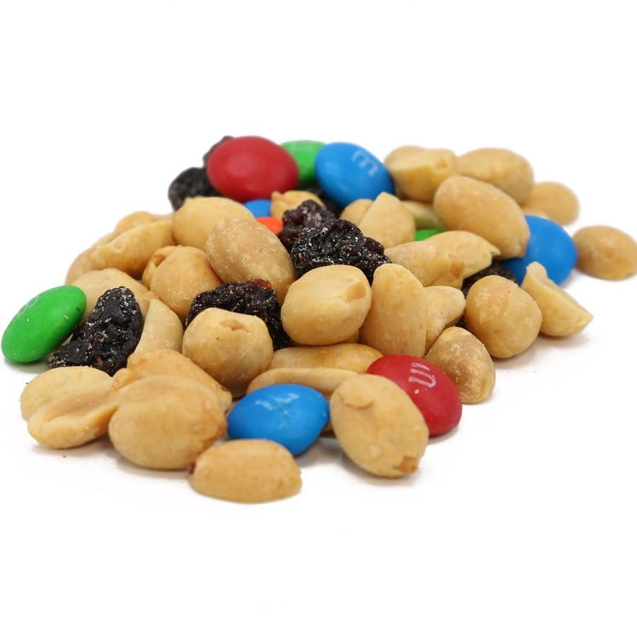 C.J. Dannemiller Trail Mix, Bulk 10 Pound Box, Includes Peanuts, Raisins, Candy-Coated Milk Chocolate
