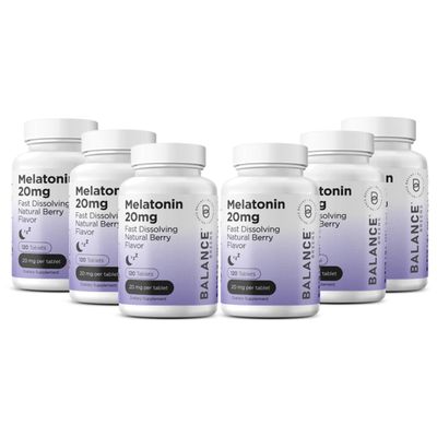 Balancebreens Melatonin 20mg Fast Dissolve Tablets - High Potency, Fast Acting, Natural Sleep Support - Sleep Aids for Adults - Non-Groggy, Drug-Free Formula - 120 Sleeping Pills
