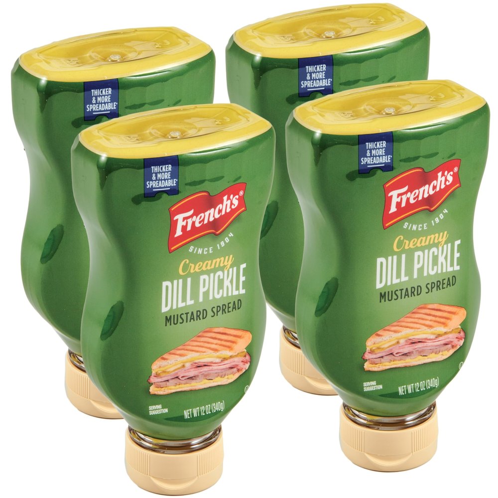 French's Creamy Dill Pickle Mustard Spread, 12 oz (Pack of 4)