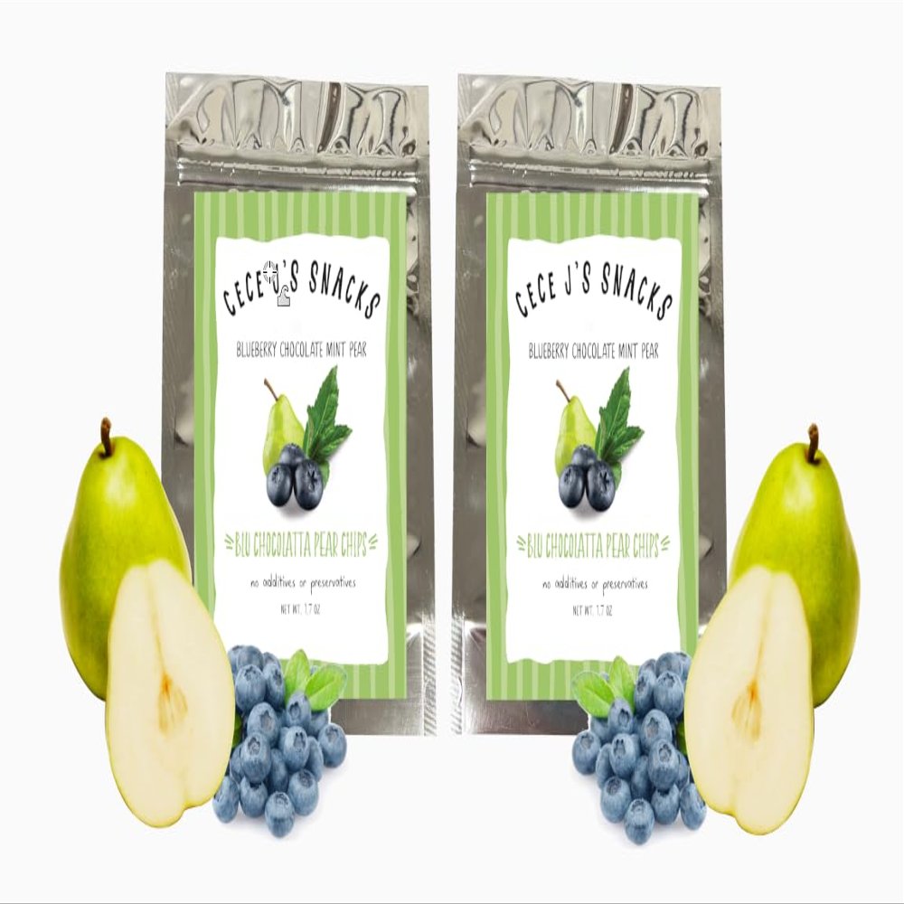 CeCe J's Snacks Blu Chocolatta Pear Chips 2ct