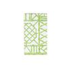 Caspari Bamboo Screen Moss Green Paper Linen Guest Towel Napkins - 12 Per Package view 1