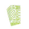 Caspari Bamboo Screen Moss Green Paper Linen Guest Towel Napkins - 12 Per Package view 2