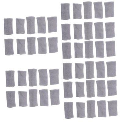 BESPORTBLE 50pcs Sports Finger Sleeves Basketball Gel Finger Protectors Professional Tape Wraps Reusable Thumb Cots Moisture Absorbent Breathable Elastic for Arthritis Trigger
