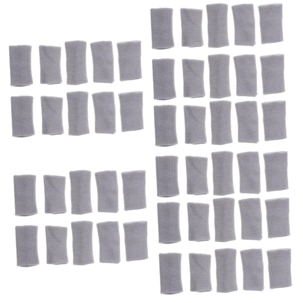 BESPORTBLE 50pcs Sports Finger Sleeves Basketball Gel Finger Protectors Professional Tape Wraps Reusable Thumb Cots Moisture Absorbent Breathable Elastic for Arthritis Trigger