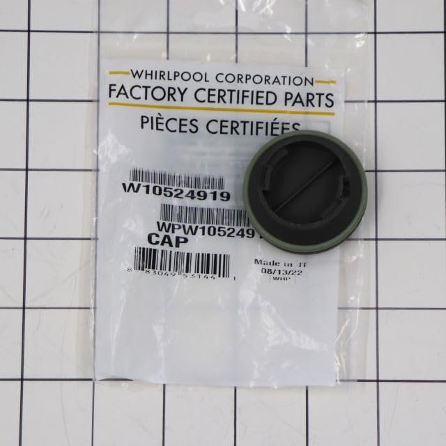WPW10524919 Dishwasher Rinse-Aid Dispenser Cap