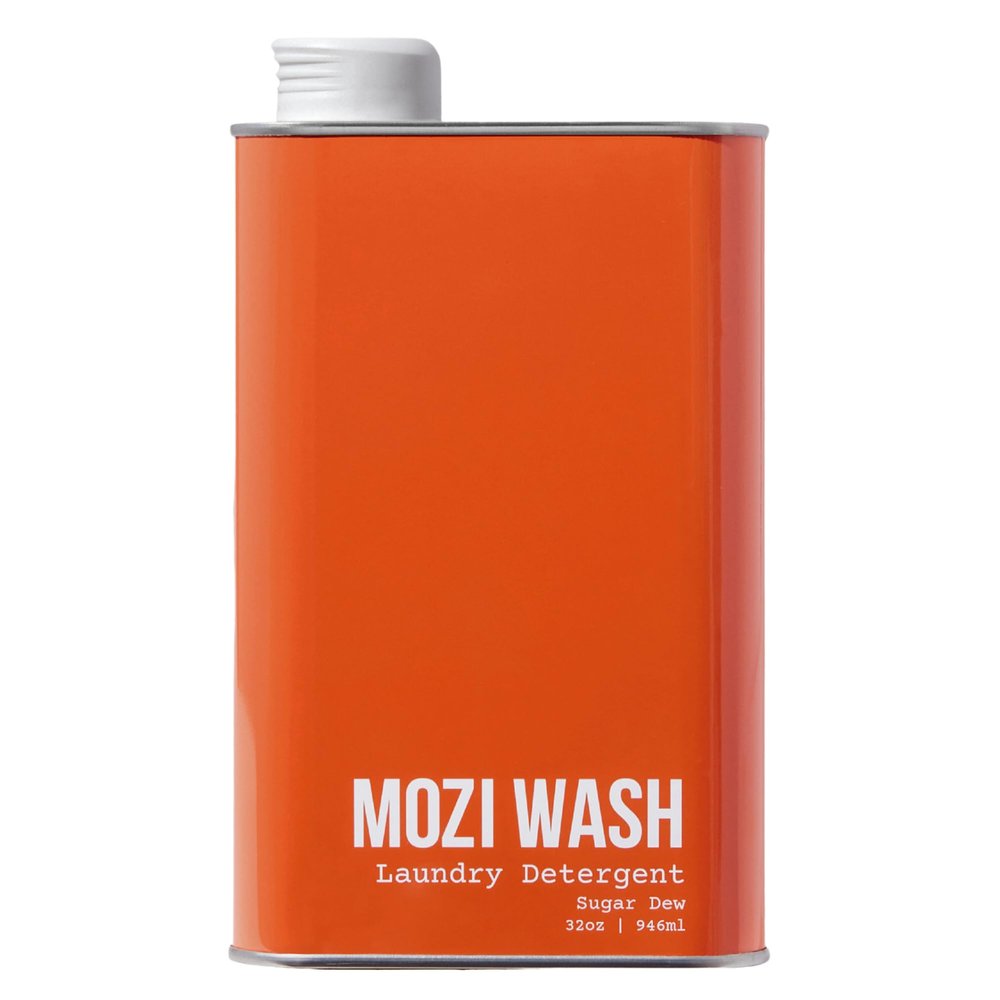 Mozi Wash Laundry Detergent Liquid, Sugar Dew- Citrus & Hibiscus, 50+ Loads, Non toxic, Plant Based Enzyme Cleaners, Phosphate & Paraben Free, Long Lasting Luxury Clean, 32 oz Recyclable Bottle