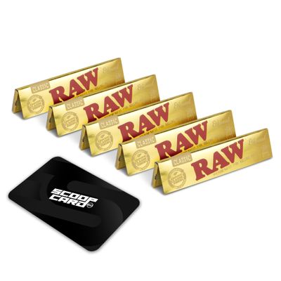 RAW Ethereal King Size - 5 Pack - 32 Leaves Per Pack = 160 Leaves