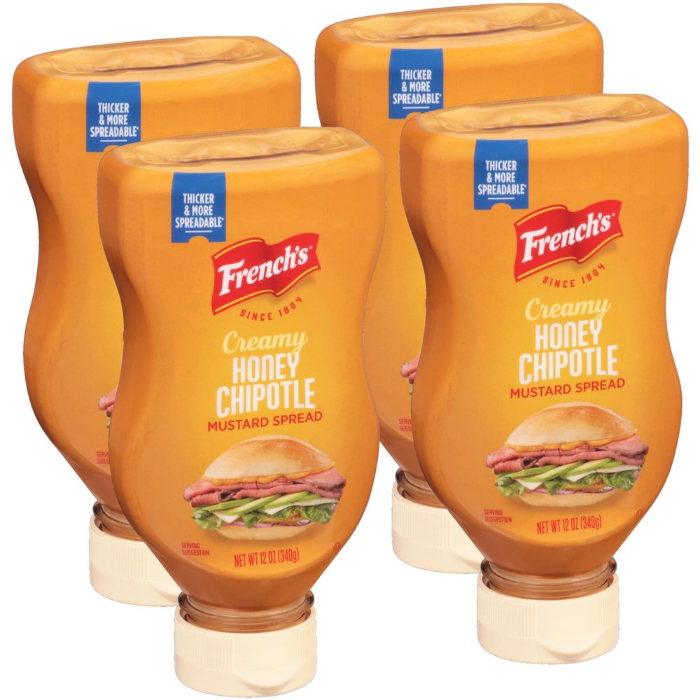 French's Creamy Honey Chipotle Mustard Spread, 12 oz (Pack of 4)