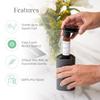 Air Esscentials The Mini Essential Oil Diffuser for Home, Waterless & Smart Portable Diffuser for Essential Oils, USB-C & Rechargeable with Adjustable Settings, Covers 300 Sq. Ft., Black view 2