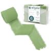 Allgala 6 Roll 2" x7yd Sage Green Color Handmade Rustic Fringe Frayed Chiffon Ribbon for Bridal Wedding Gift Packing, Flower Bouquet Arrangement Wrapping DIY Craft view 1
