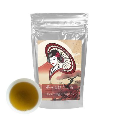 200g Houjicha Hojicha Roasted Yame Green Tea Loose Leaves Made in Japan Zen Relax Mukoh Matcha