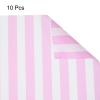 MECCANIXITY Flower Wrapping Paper Waterproof Bouquet Floral Paper Wide Striped Rose Pink 22.8 x 22.8 Inches 10 Pcs view 3