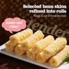 240 Deep Fried Bean Skin Rolls - Dried Beancurd Sticks, Asian Tofu Snack, Tofu Extra Firm - Delicious and Crispy Asian Treats view 2