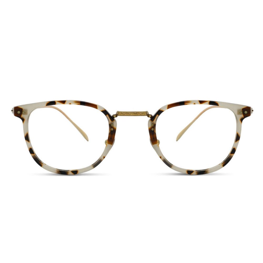 AOOLIA Square Women Reading Glasses Full Rim Spectacles Trendy Blue Light Blocking Reader Computer Eyeglasses Lightweight Eyewear (Beige, 2.25, x)