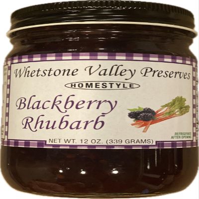 100% NATURAL South Dakota- Whetstone Valley Preserves Homestyle Spread (Hand Picked Fruit) (Blackberry Rhubarb)