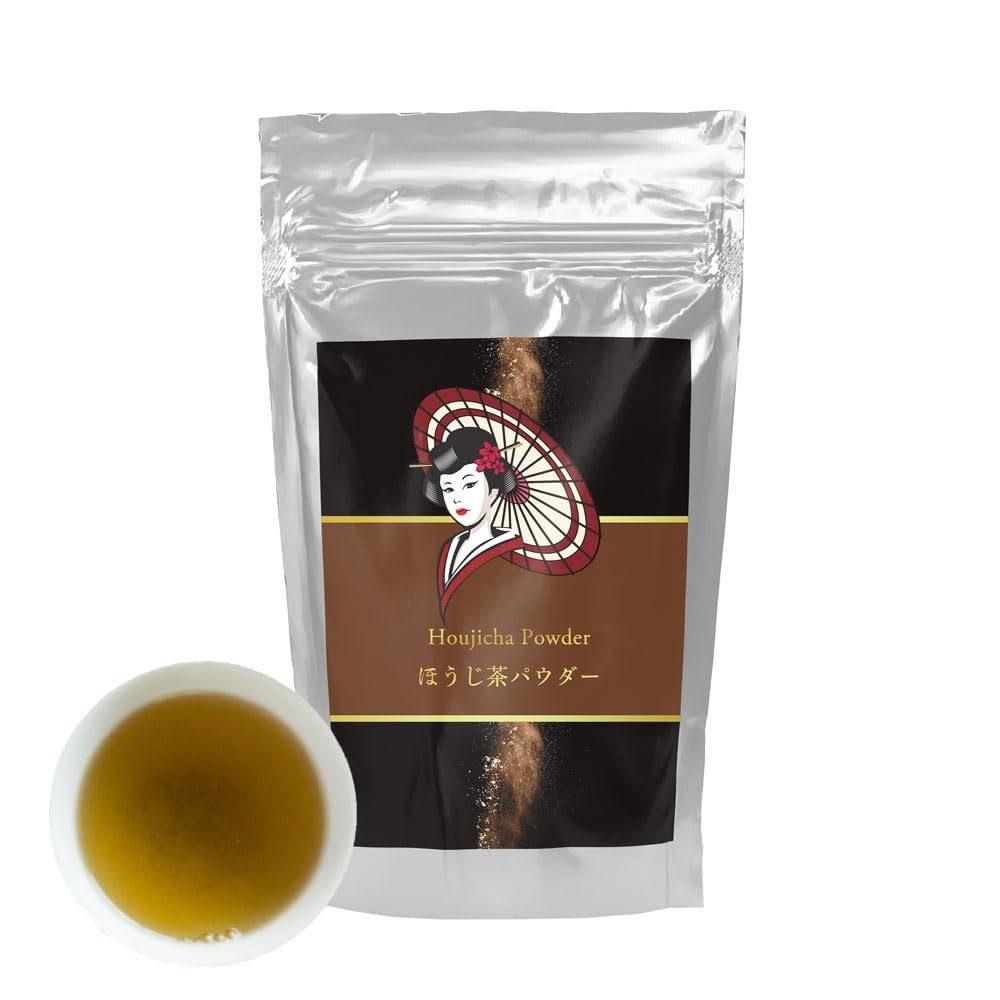 500g Yame Houjicha/Hojicha (Roasted tea) powder Japanese tea, evening tea, drink, Souvenir, Gift, Present, Yame Tea, Mukoh Matcha