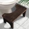 AZEN Wood Toilet Stool Squat Adult, Poop Stool for Bathroom Adults, Portable Toilet Potty Stools for Adults, 7 Inch Height view 1