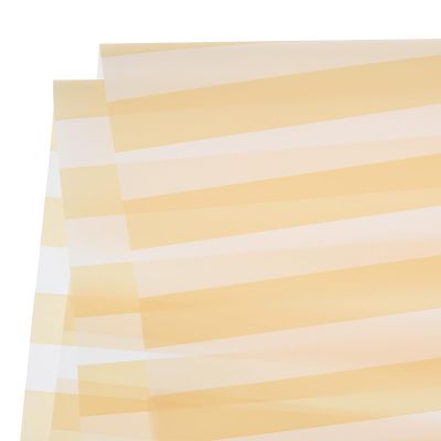 MECCANIXITY Flower Wrapping Paper Waterproof Bouquet Floral Paper Wide Striped Champagne 22.8 x 22.8 Inches 10 Pcs