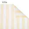 MECCANIXITY Flower Wrapping Paper Waterproof Bouquet Floral Paper Wide Striped Champagne 22.8 x 22.8 Inches 10 Pcs view 3