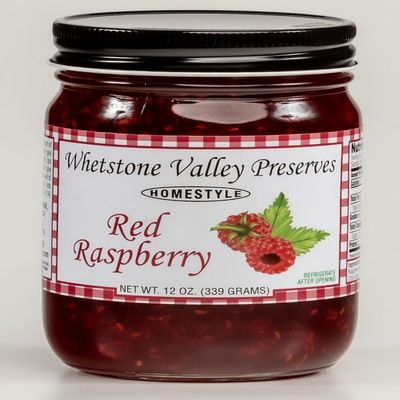 100% NATURAL South Dakota- Whetstone Valley Preserves Homestyle Spread (Hand Picked Fruit) (Red Raspberry)
