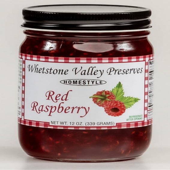 100% NATURAL South Dakota- Whetstone Valley Preserves Homestyle Spread (Hand Picked Fruit) (Red Raspberry)