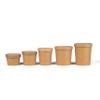Kitchsy Disposable Kraft Paper Food Containers with Vented Lids - 50-Pack, Various Sizes - Hot Soup, Ice Cream, Noodles, Frozen Yogurt - Takeout, To-Go, Meal Prep (12 oz. / 355 mL) view 2