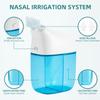 SEMIOEN Nasal Irrigation System, Nasal Rinse Machine, Sinus Rinse Machine, Sinus Cleaner Machine with Water Tank & Waste Collection Tank - Nose Cleaner for Sinus,SinusAdult,Allergy Relief - Blue view 2