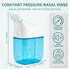 SEMIOEN Nasal Irrigation System, Nasal Rinse Machine, Sinus Rinse Machine, Sinus Cleaner Machine with Water Tank & Waste Collection Tank - Nose Cleaner for Sinus,SinusAdult,Allergy Relief - Blue view 4