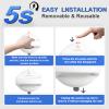Grab Bars Suction Cup for Bathtubs and Showers 5 Inches, 418 Pounds Load Capacity, Upgraded Safety Shower Grab Bar for Elderly, Grab Bar for Seniors, Bathroom Grab Bars, White, 2 Pack view 4