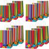 12pcs Mexican Fiesta Party Favor Bags Mexican Treat Bags Fifth De Mayo Candy Bag Floral Stripes Gift Goodie Bag for Flowers Birthday Party Taco Wedding Baby Shower Supplies Decorations 4.7*3.15*8inch view 1